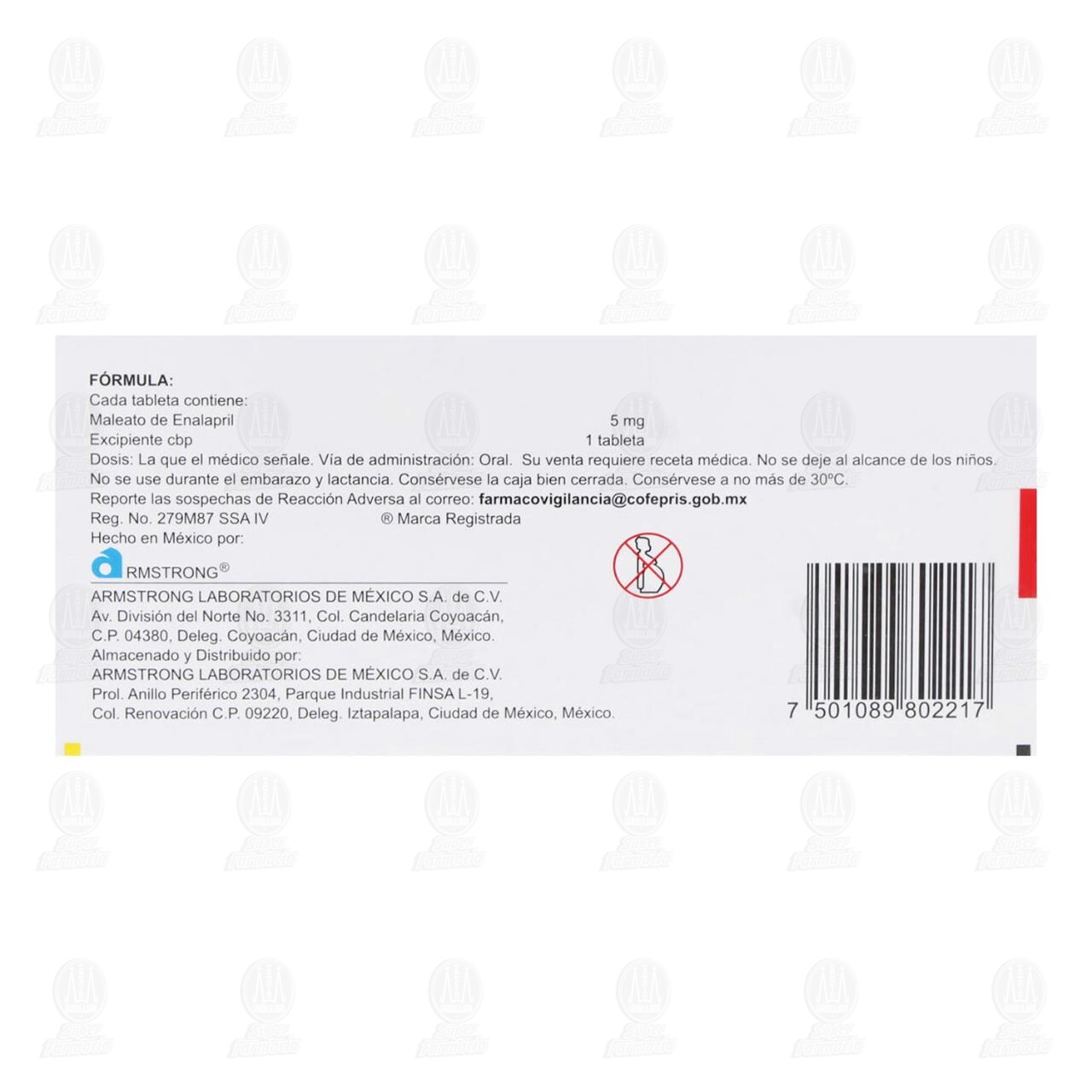 Glioten 5 mg, 10 Tabletas. image number 2