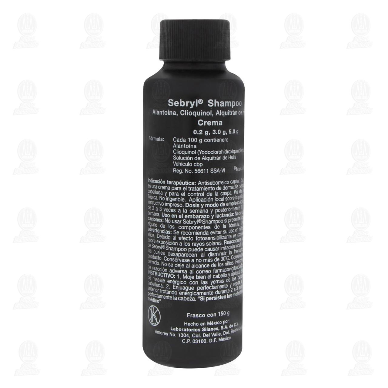 Sebryl Shampoo, 150 gr. image number 2
