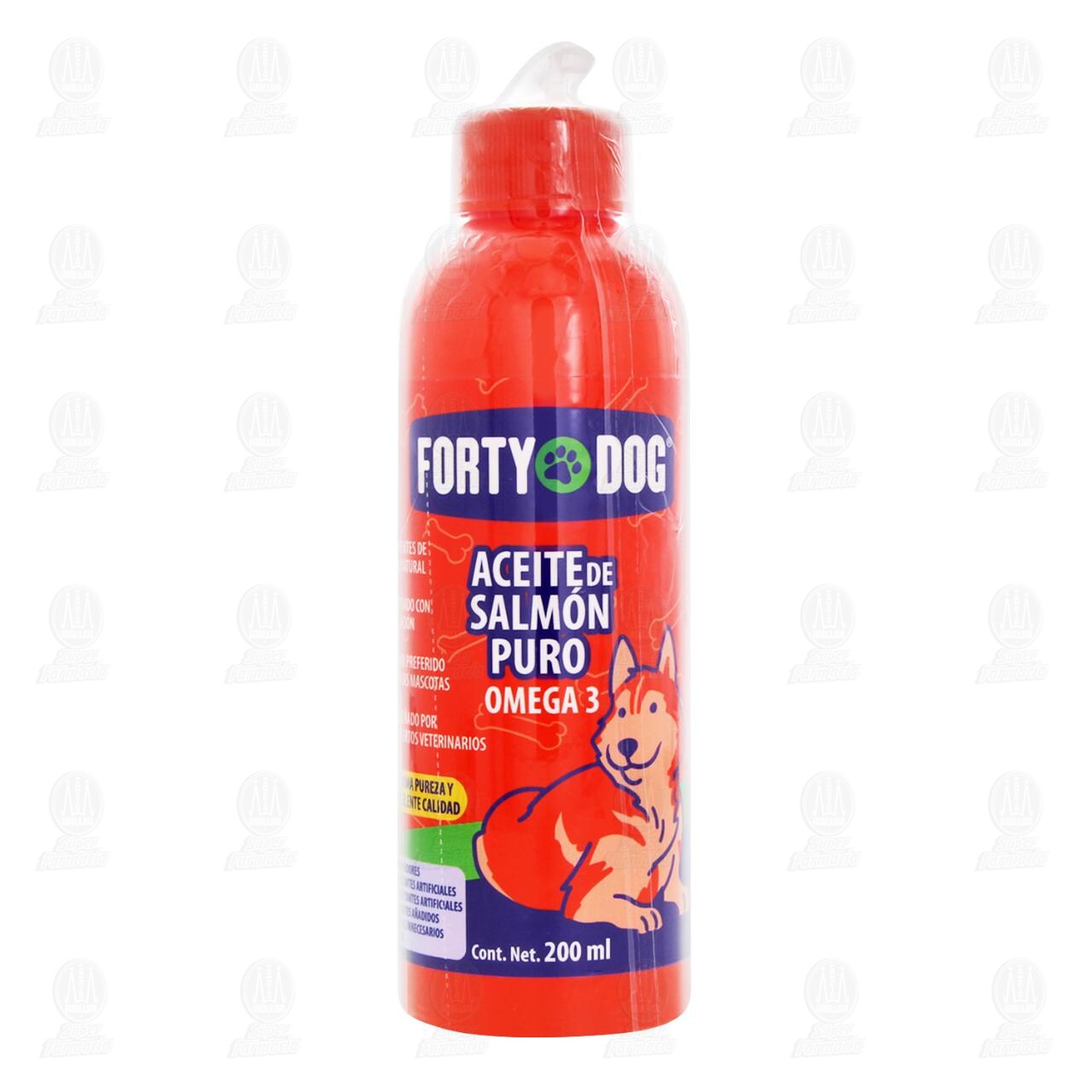 Aceite de Salm&oacute;n Puro Forty Dog Omega 3 para Perros, 200 ml. image number 1