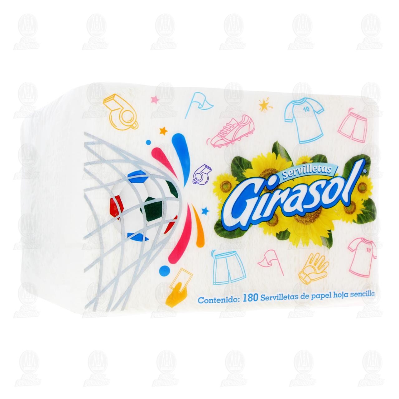 Servilletas Desechables Girasol, 180 pzas. image number 0