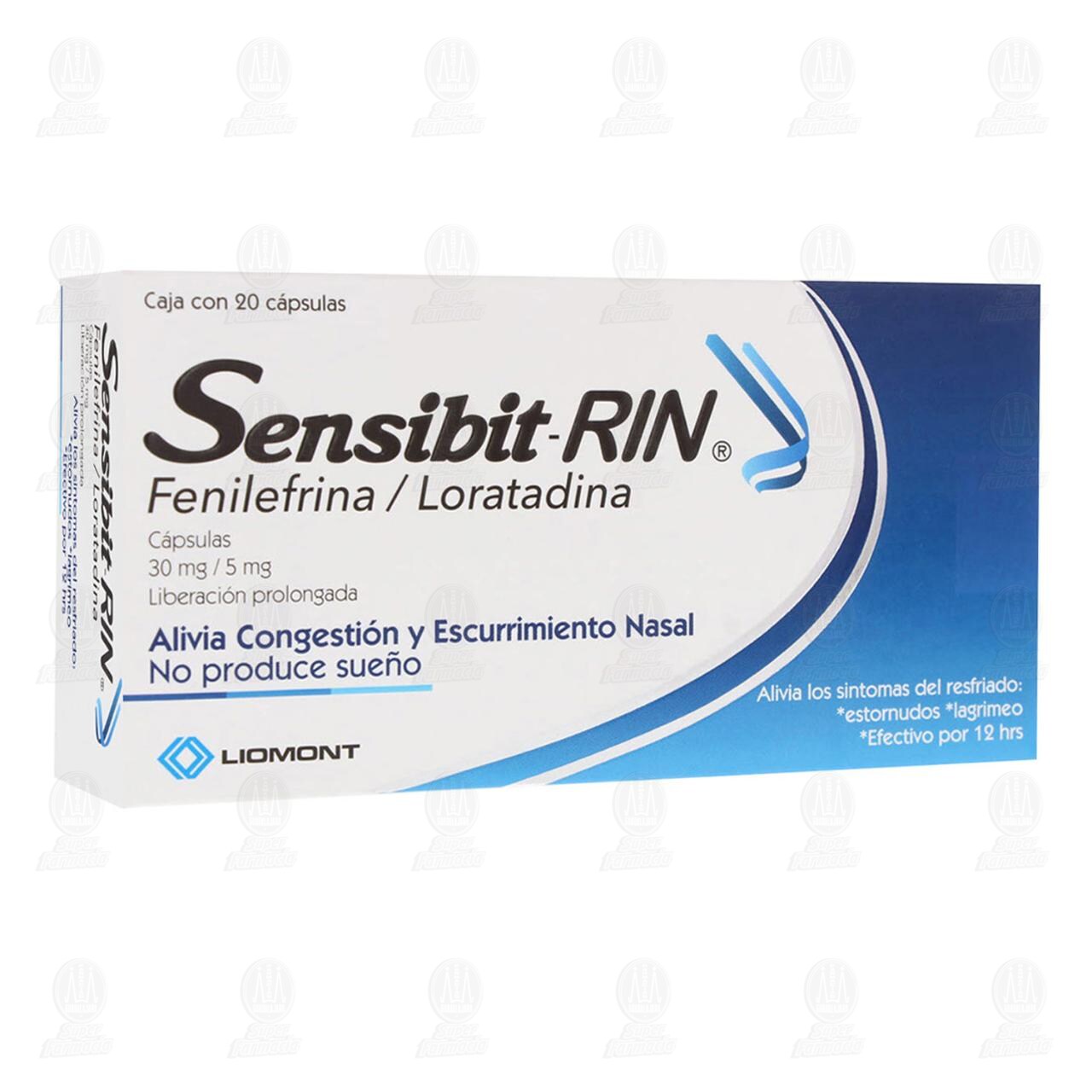 Sensibit-Rin 30mg/5mg, 20 C&aacute;psulas. image number 0