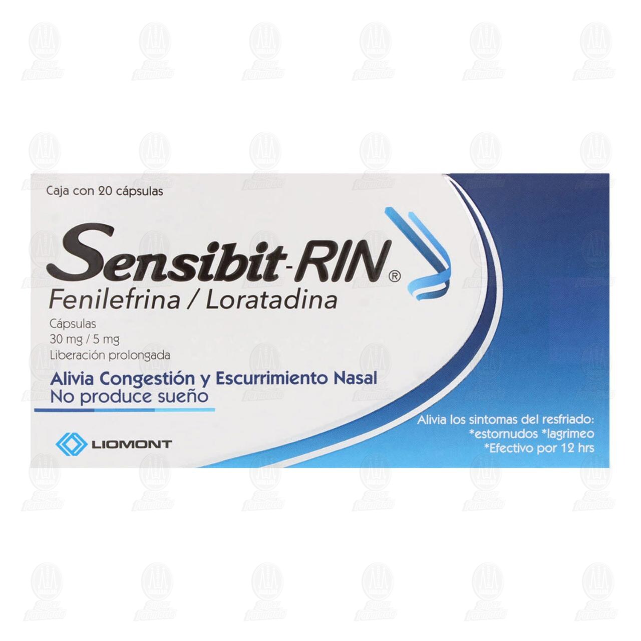 Sensibit-Rin 30mg/5mg, 20 C&aacute;psulas. image number 1