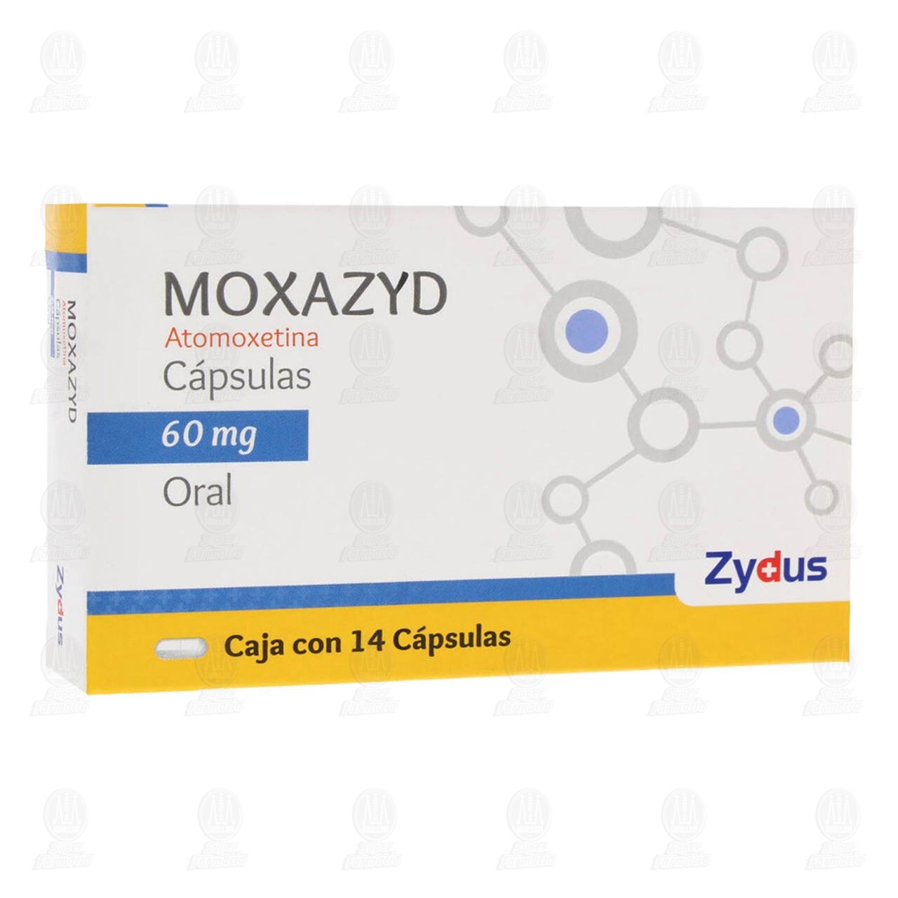 Moxazyd 60 mg, 14 C&aacute;psulas. image number 0