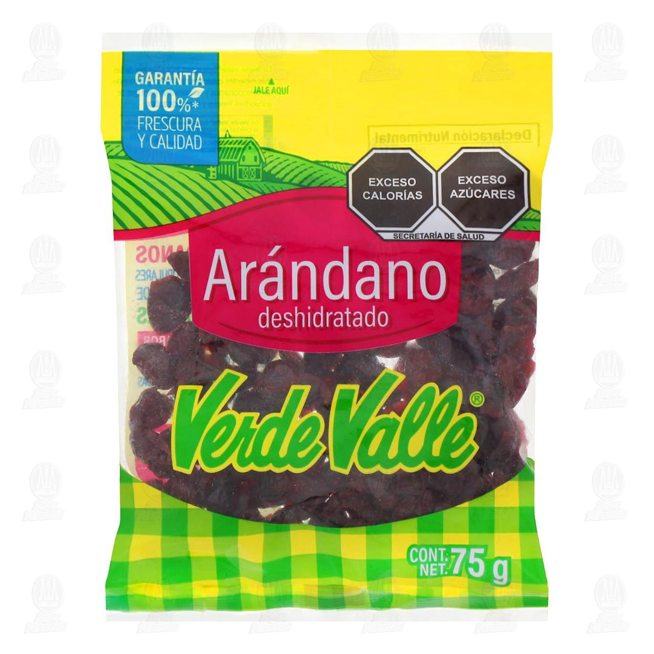 Arándano Deshidratado Verde Valle, 75 gr.