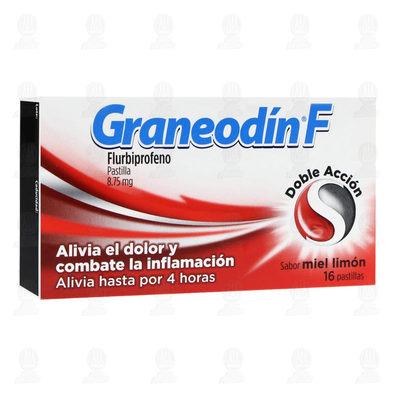 Graneodín F Sabor Miel Limón, 16 Pastillas. image number 0