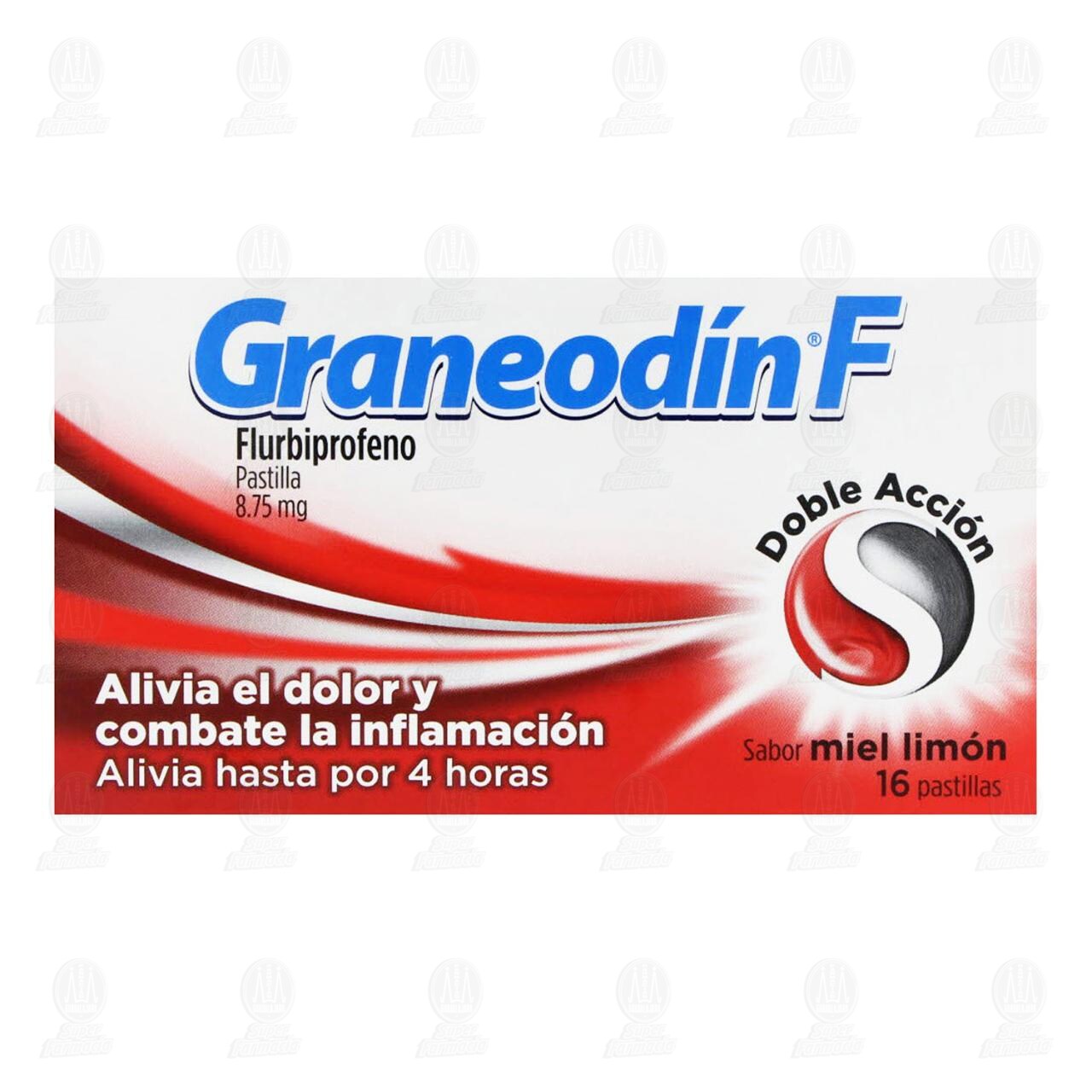 Graneodín F Sabor Miel Limón, 16 Pastillas. image number 1