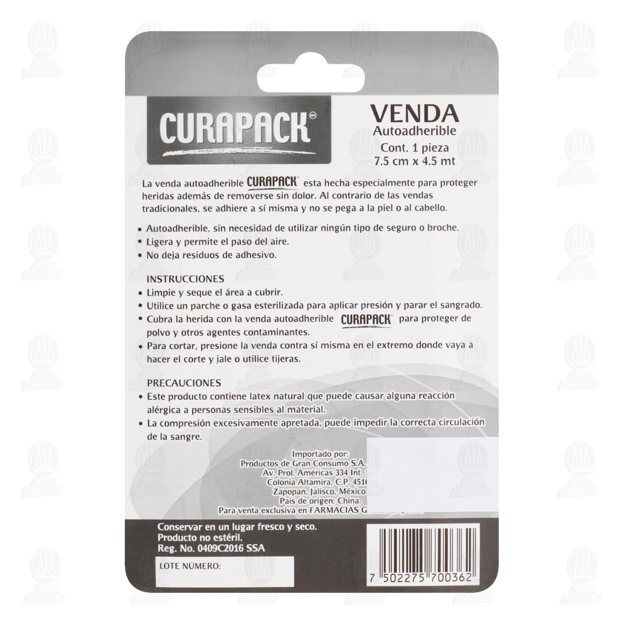 VENDA AUTOADH CURAPACK 7.5X4.5MT image number 1