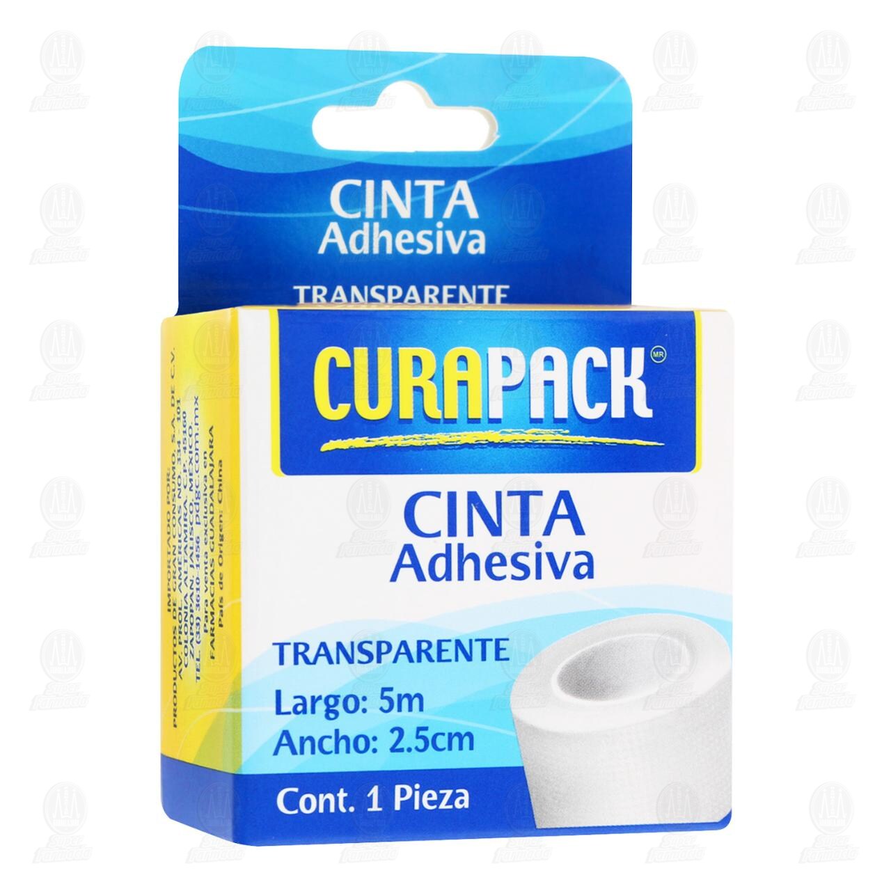 Cinta Adhesiva Curapack Transparante 2.5cm x 5m, 1 pz.