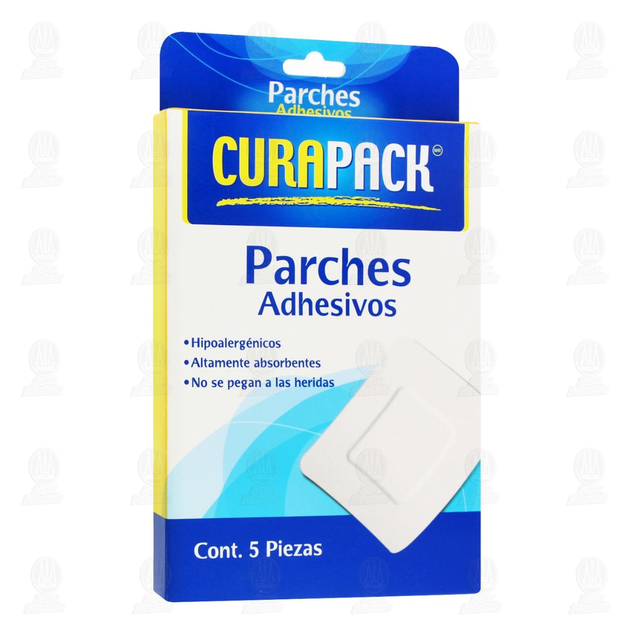 Parches Adhesivos Curapack 6cm x 8cm, 5 pzas. image number 0