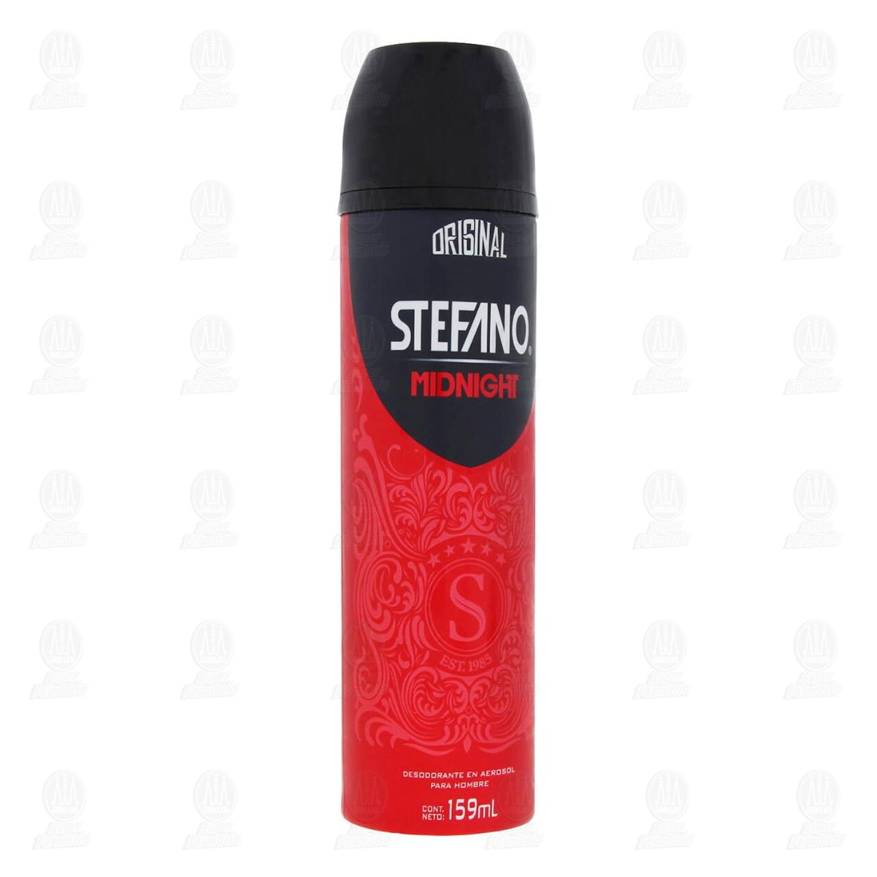 Desodorante Stefano Midnight en Aerosol, 159 ml.
