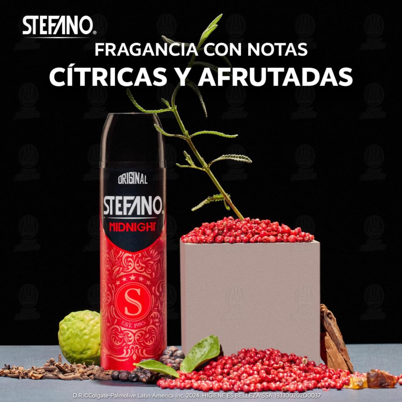 Desodorante Stefano Midnight en Aerosol, 159 ml. image number 2