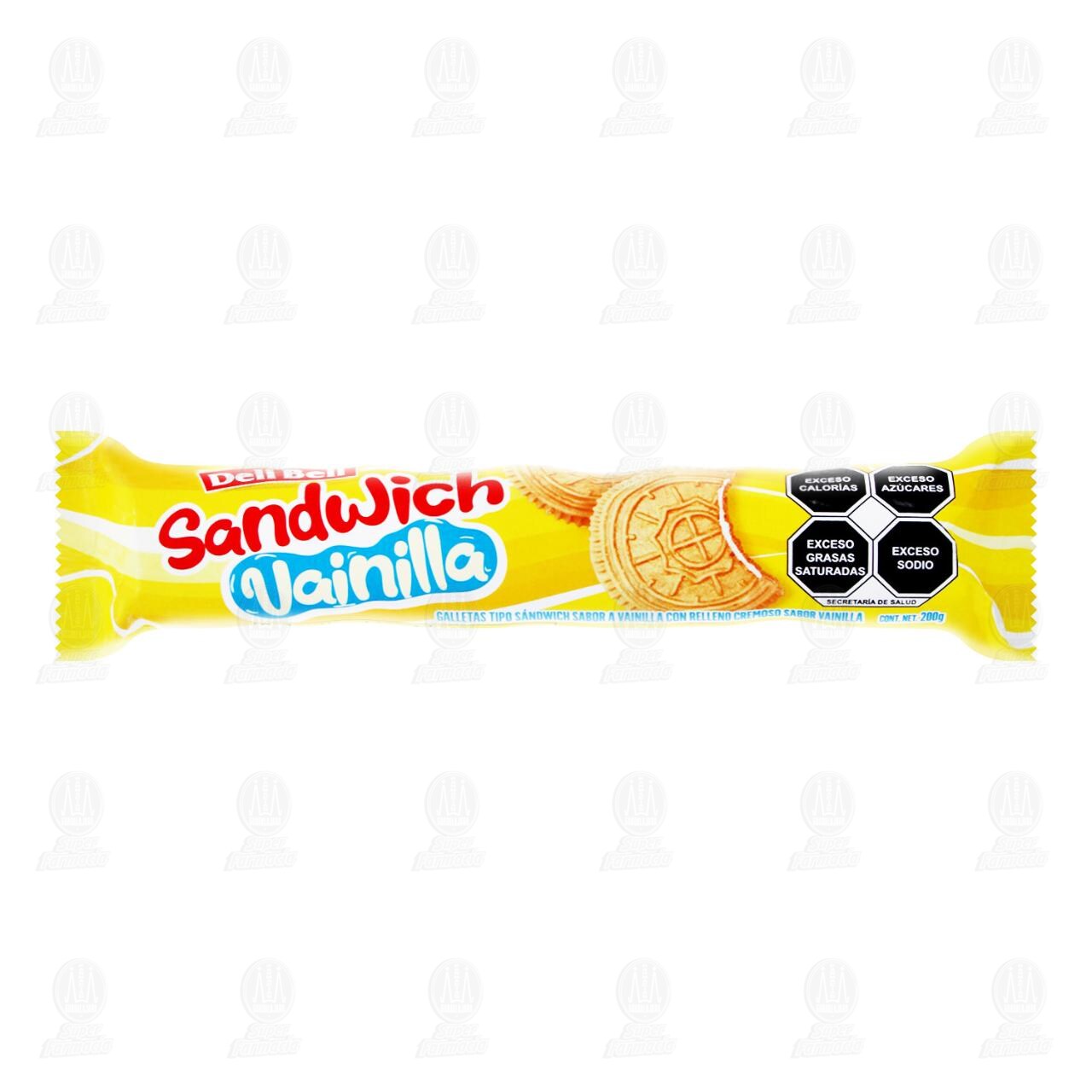 Galletas Deli Bell S&aacute;ndwich Vainilla, 200 gr.