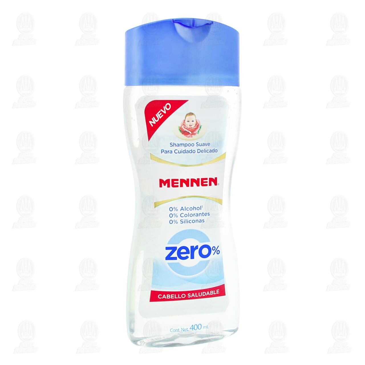 Shampoo Mennen Zero Cabello Saludable, 400 ml.