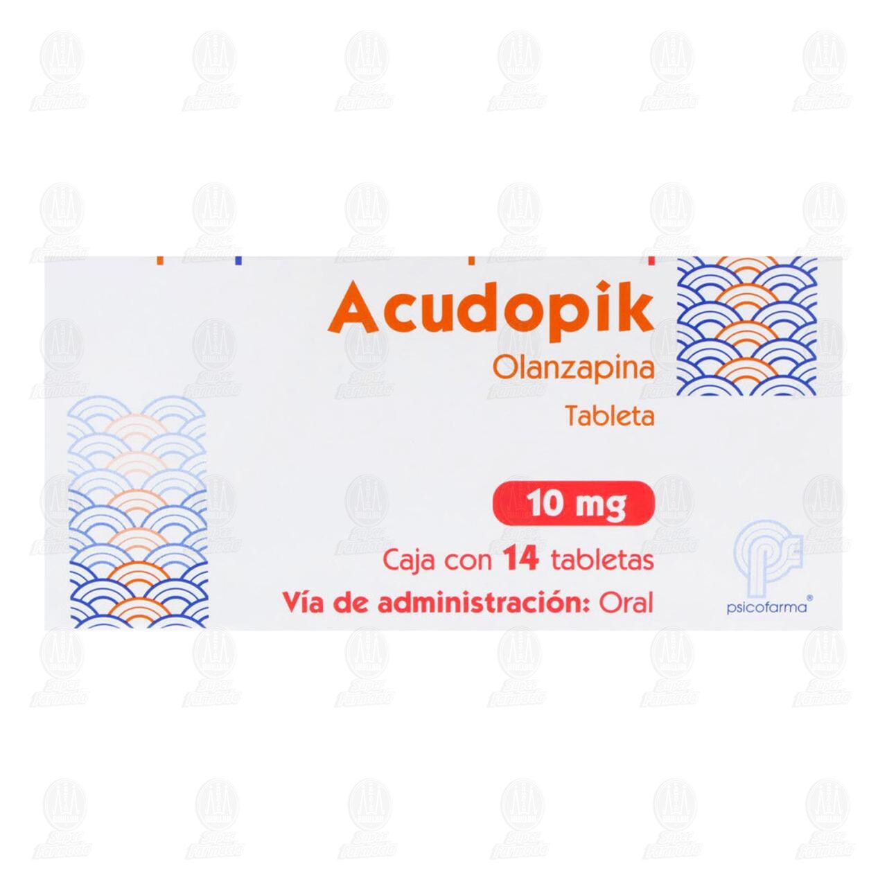 Acudopik 10 mg, 14 Tabletas. image number 1