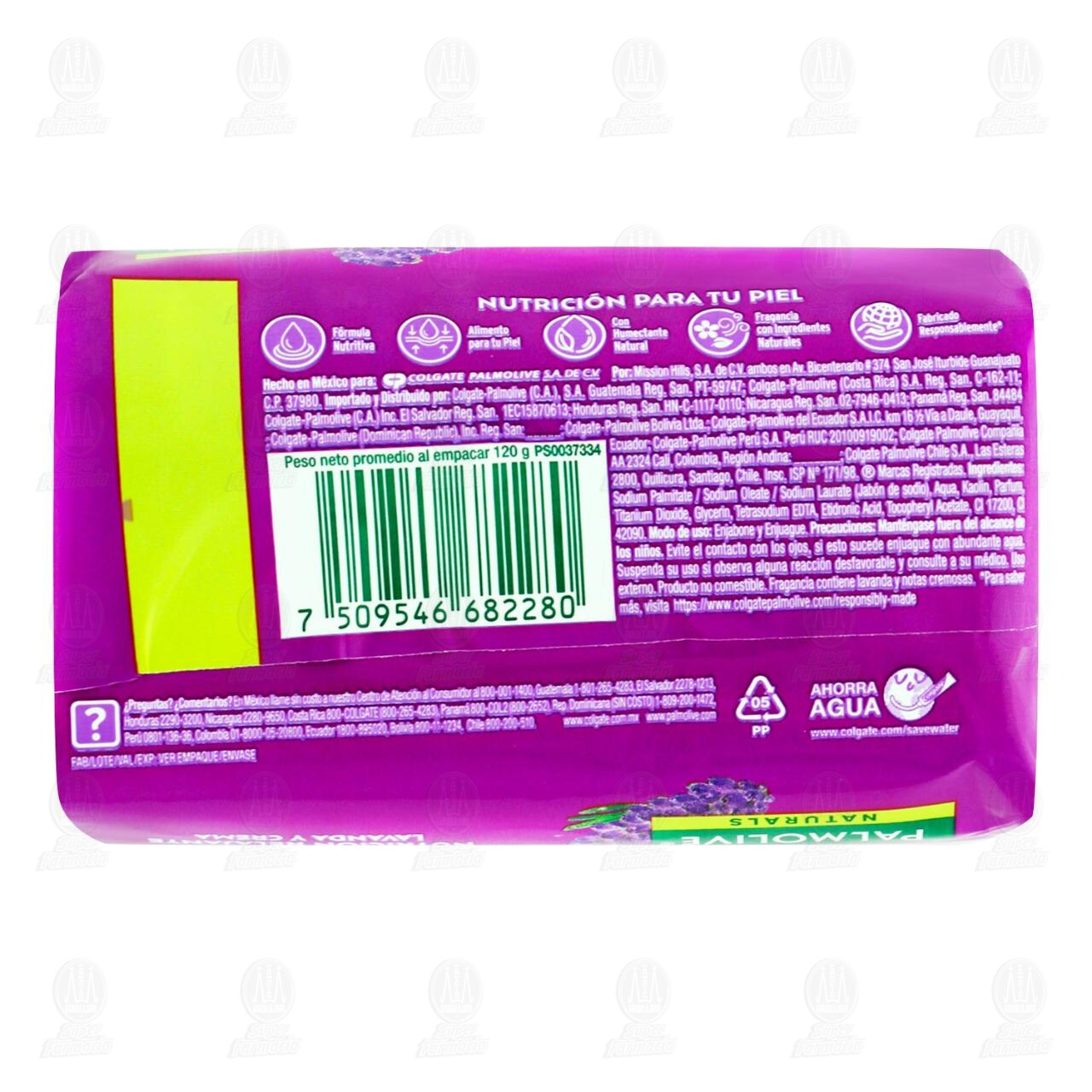 Jabón en Barra Palmolive Naturals Nutrición Relajante Lavanda y Crema, 120 gr. image number 1