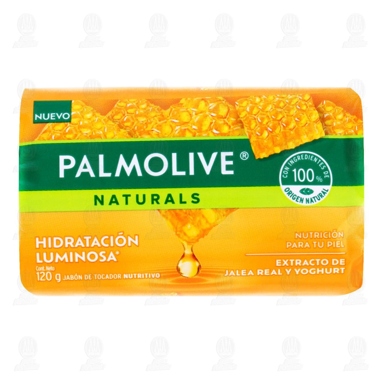 Imagen para Jabón en Barra Palmolive Naturals Hidratación Luminosa Extracto de Jalea Real y Yoghurt, 120 gr.
