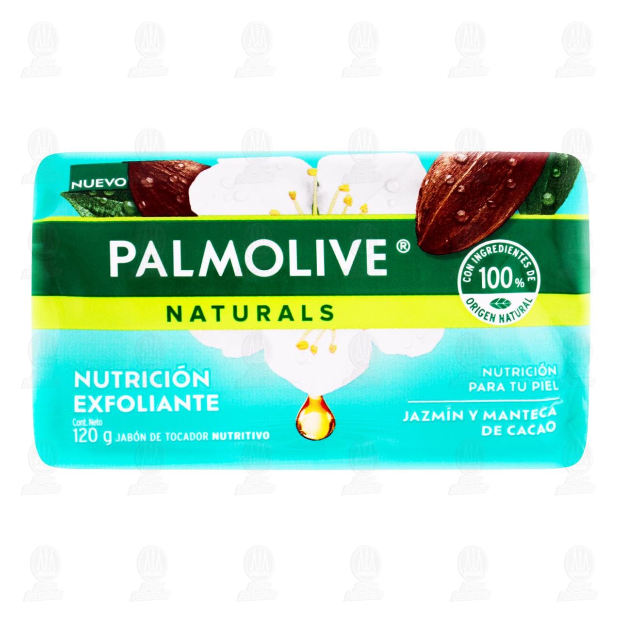 Imagen para Jabón en Barra Palmolive Naturals Nutrición Exfoliante Jazmín y Manteca de Cacao, 120 gr.