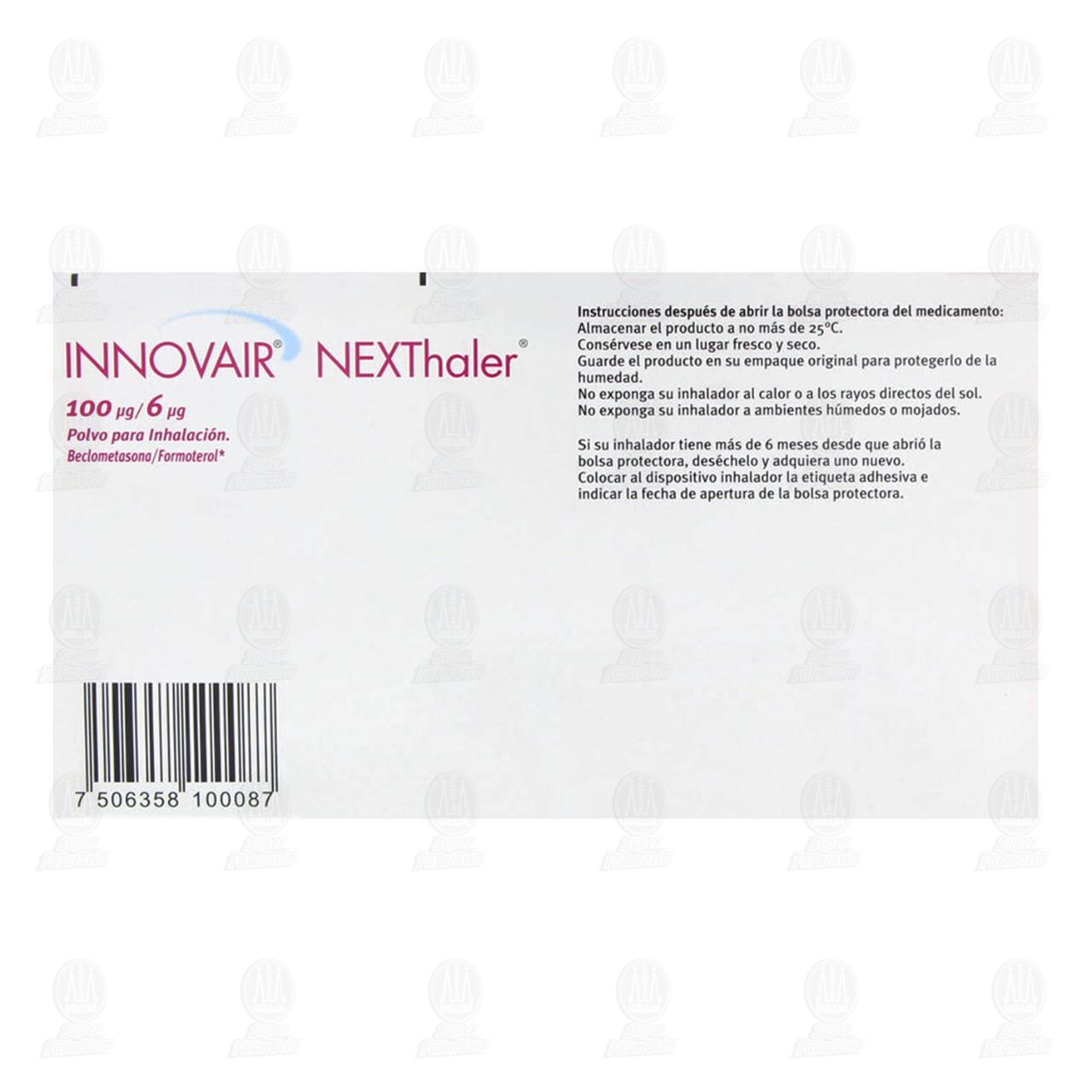 Innovair Nexthaler 100/6mcg, 120 Dosis Inhalador. image number 2