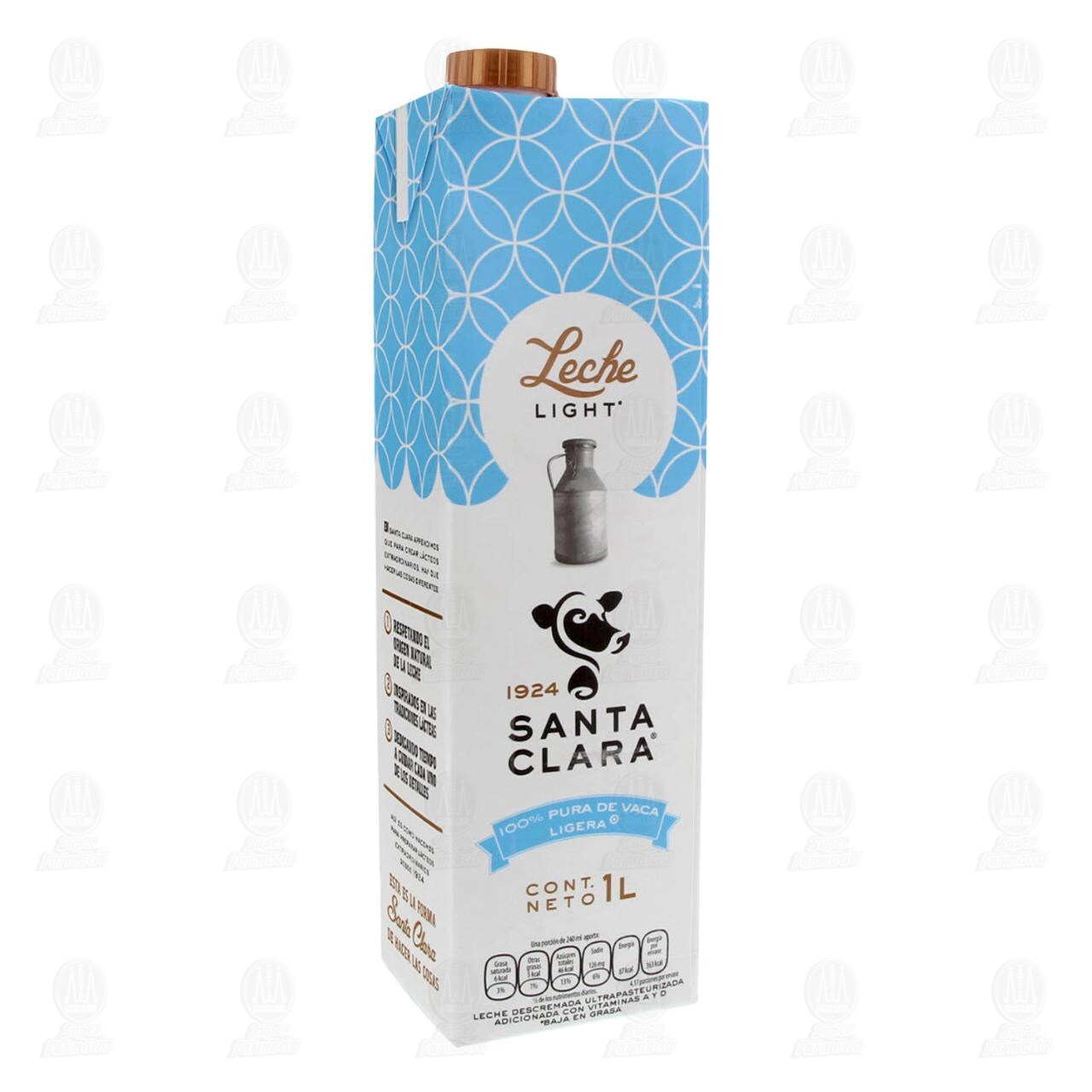 Leche Santa Clara Light, 1 l. image number 0