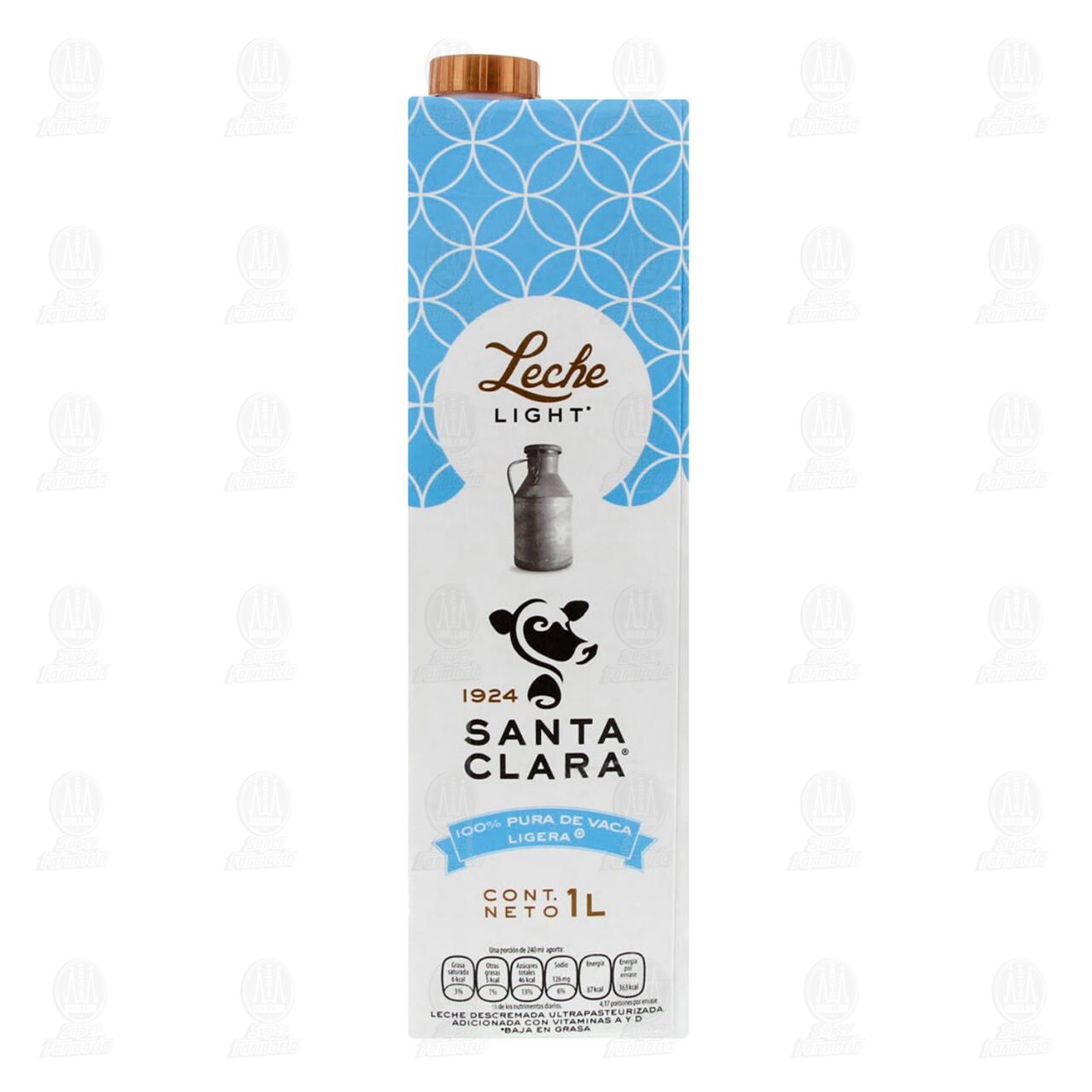 Leche Santa Clara Light, 1 l. image number 1