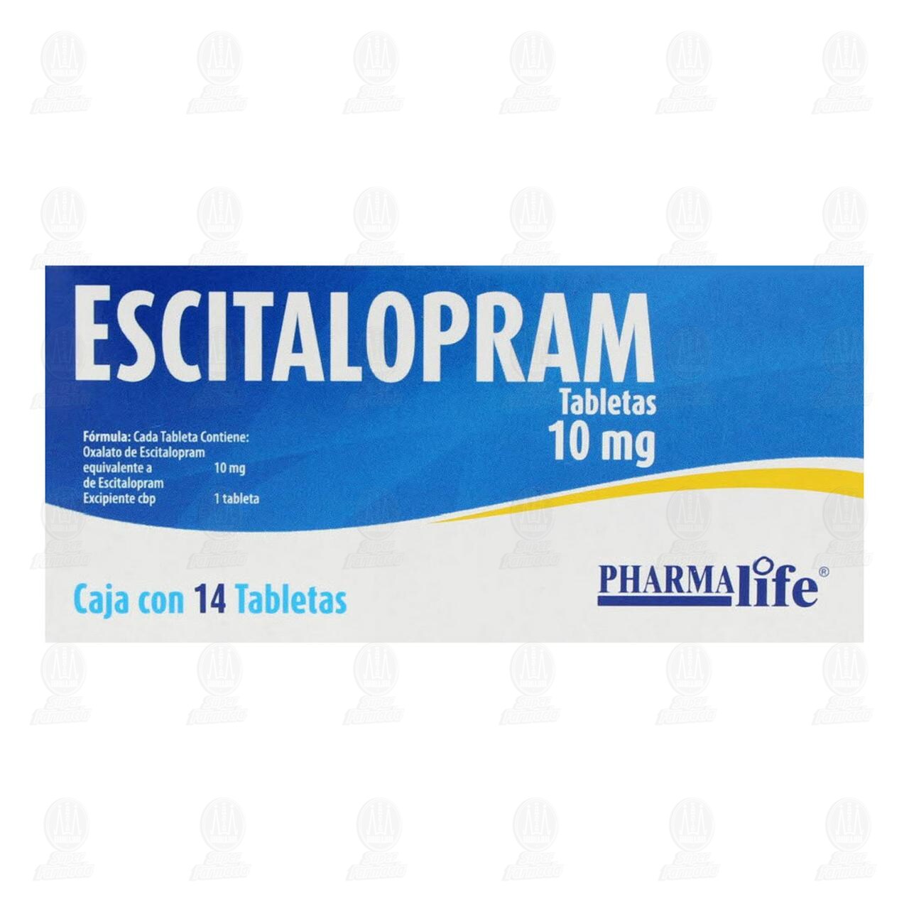 Escitalopram 10 mg, 14 Tabletas Pharmalife. image number 2