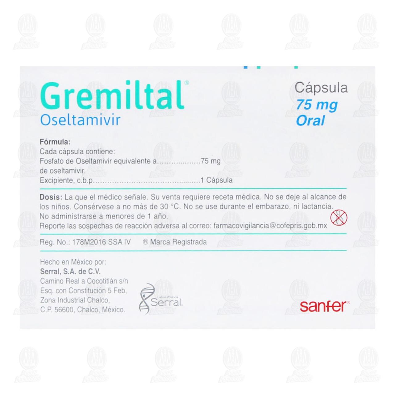 Gremiltal 75 mg, 10 C&aacute;psulas. image number 2
