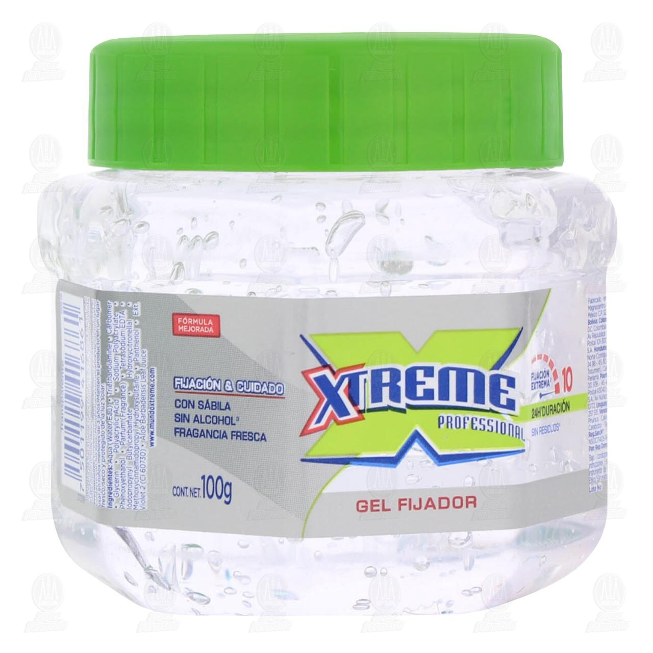 Gel Fijador para Cabello Xtreme Professional con Sábila, 100 gr.