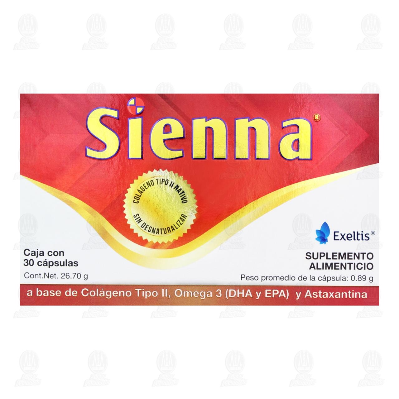 Sienna, 30 C&aacute;psulas. image number 1