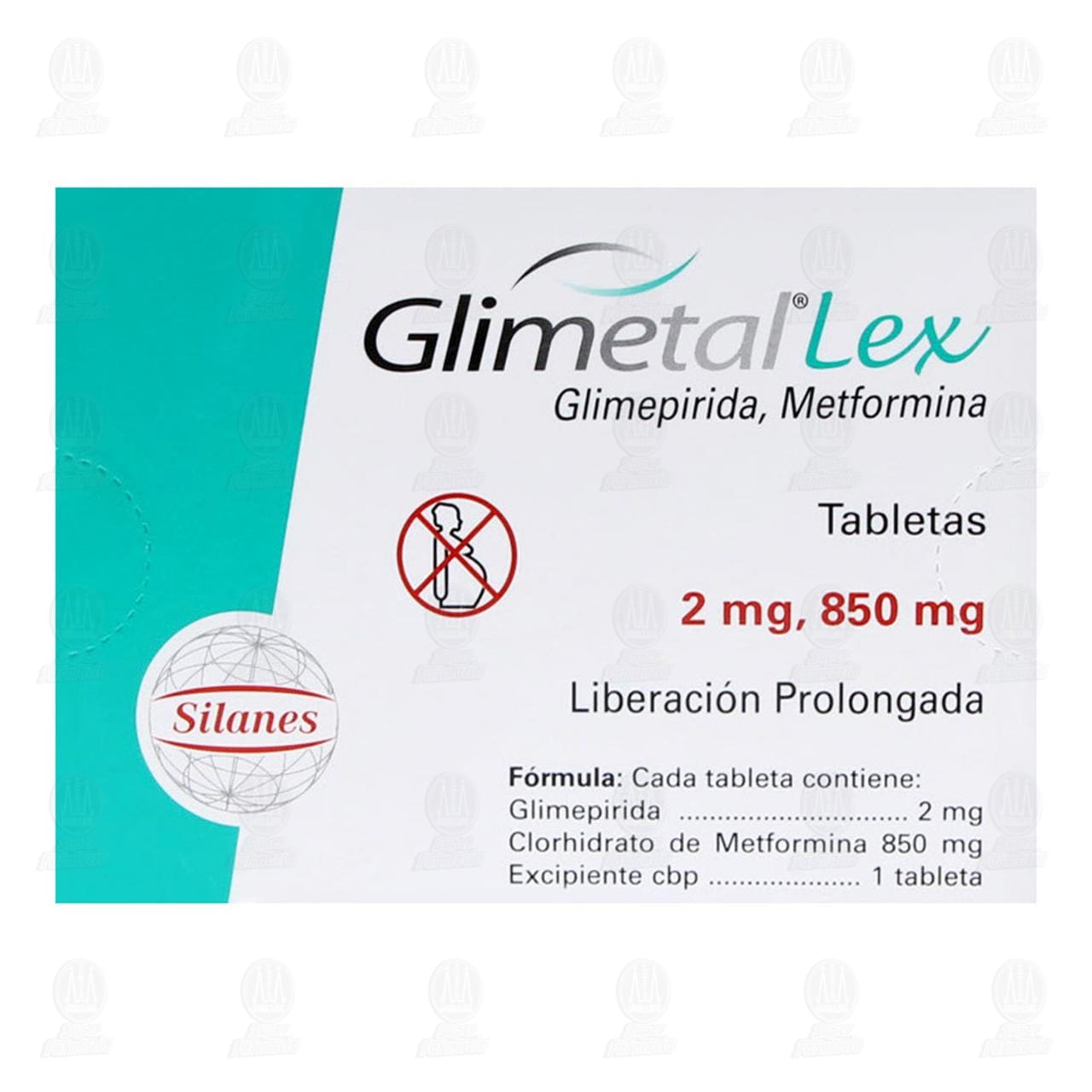 Glimetal Lex 2mg/850mg, 30 Tabletas. image number 2