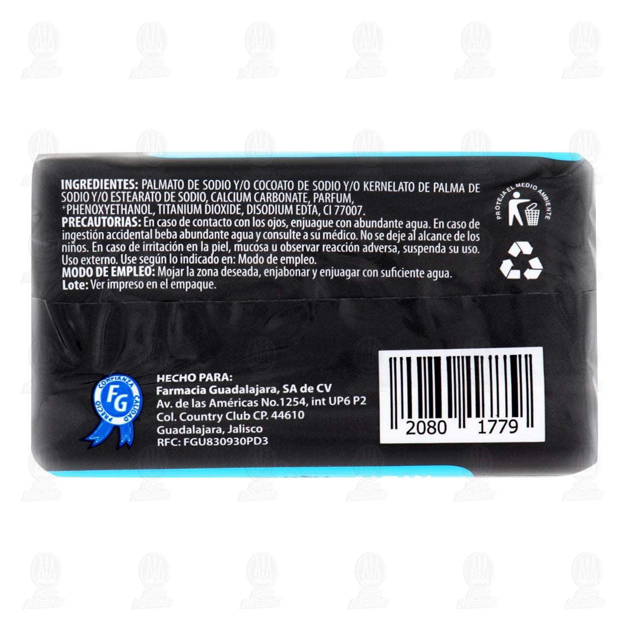 Jab&oacute;n de Tocador Palmira Men Aqua Active, 150 gr. image number 1