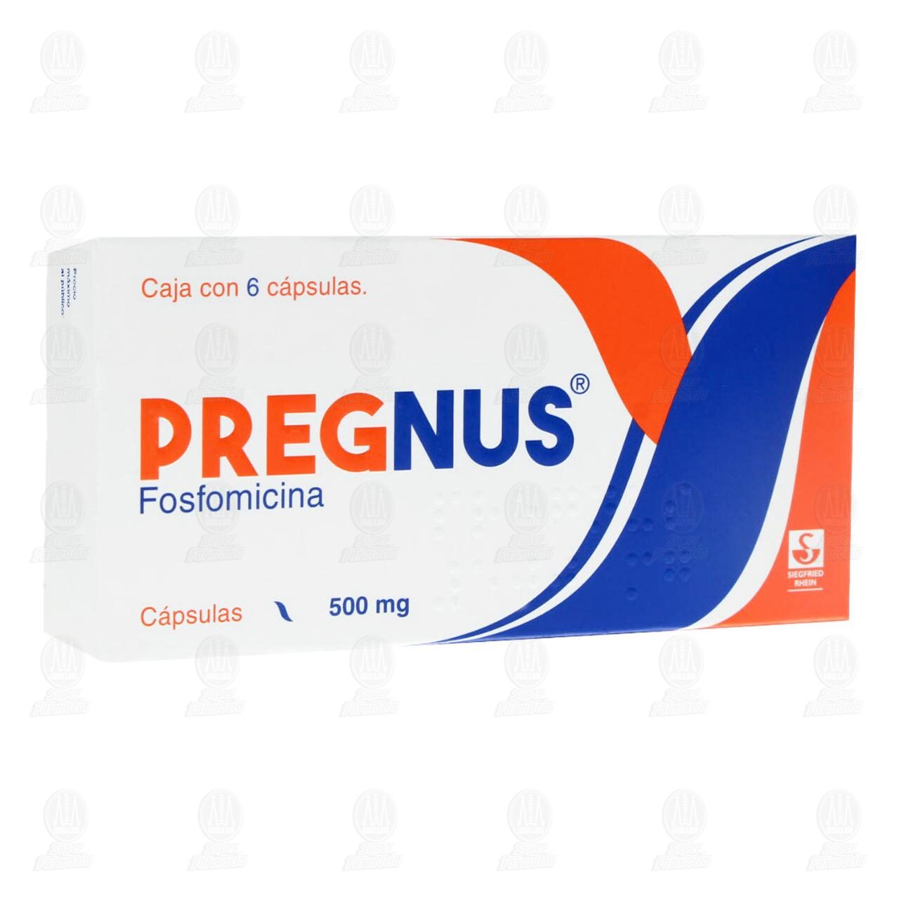 Pregnus 500 mg, 6 C&aacute;psulas. image number 0