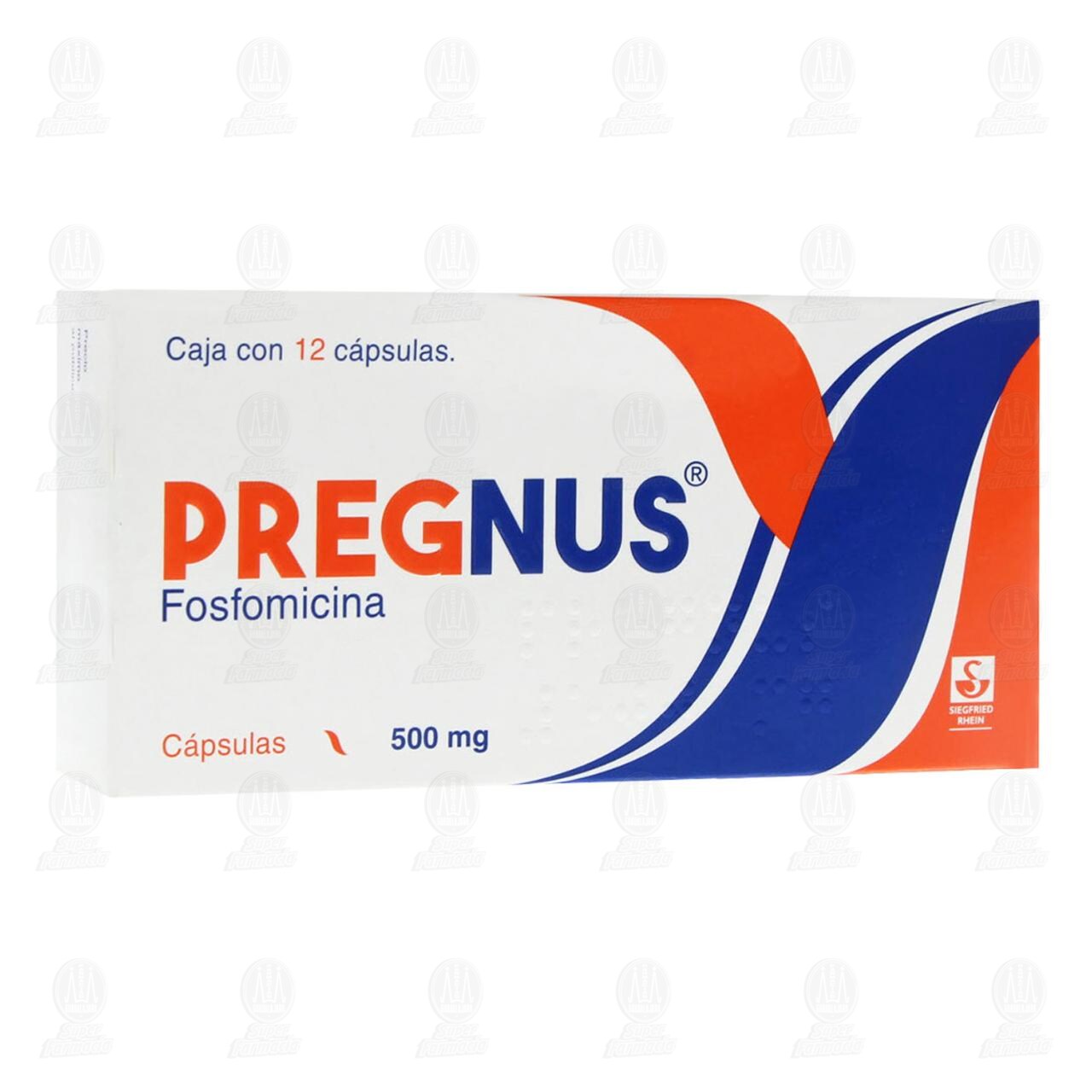 Pregnus 500 mg, 12 C&aacute;psulas. image number 0