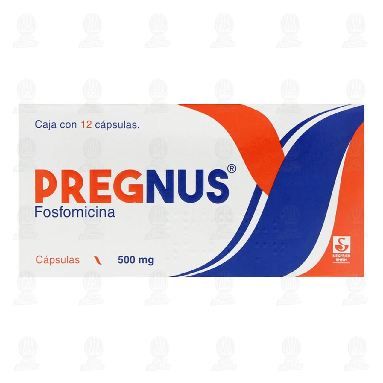 Pregnus 500 mg, 12 C&aacute;psulas. image number 1