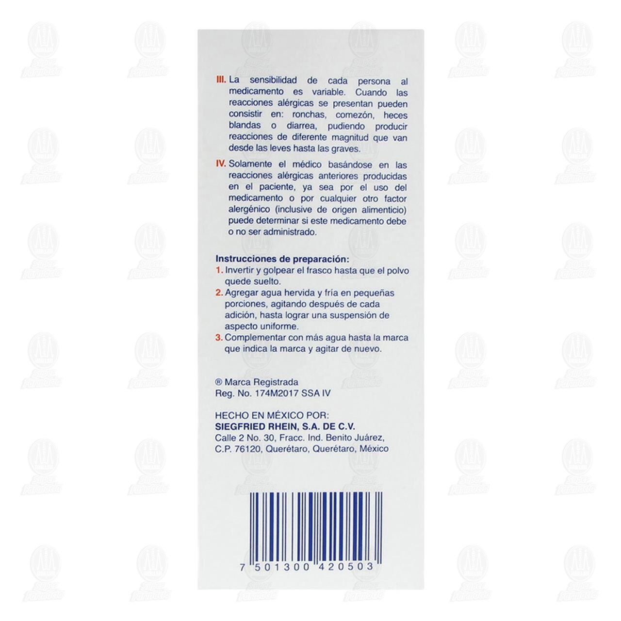 Pregnus 250mg/5ml Suspensi&oacute;n, 120 ml. image number 3