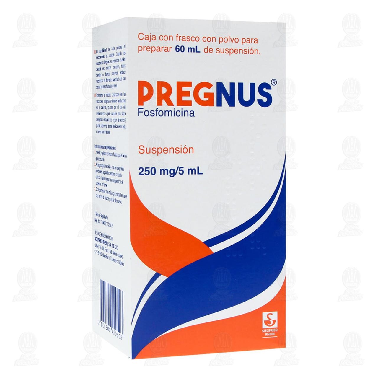 Pregnus 250mg/5ml Suspensi&oacute;n, 60 ml. image number 0
