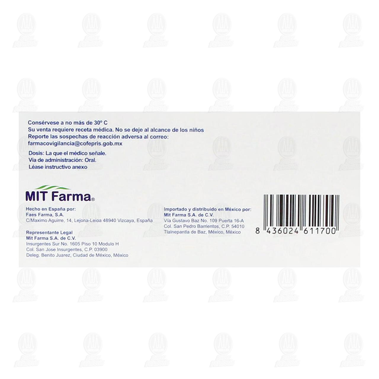 Cormocor 30 mg, 10 Comprimidos. image number 2