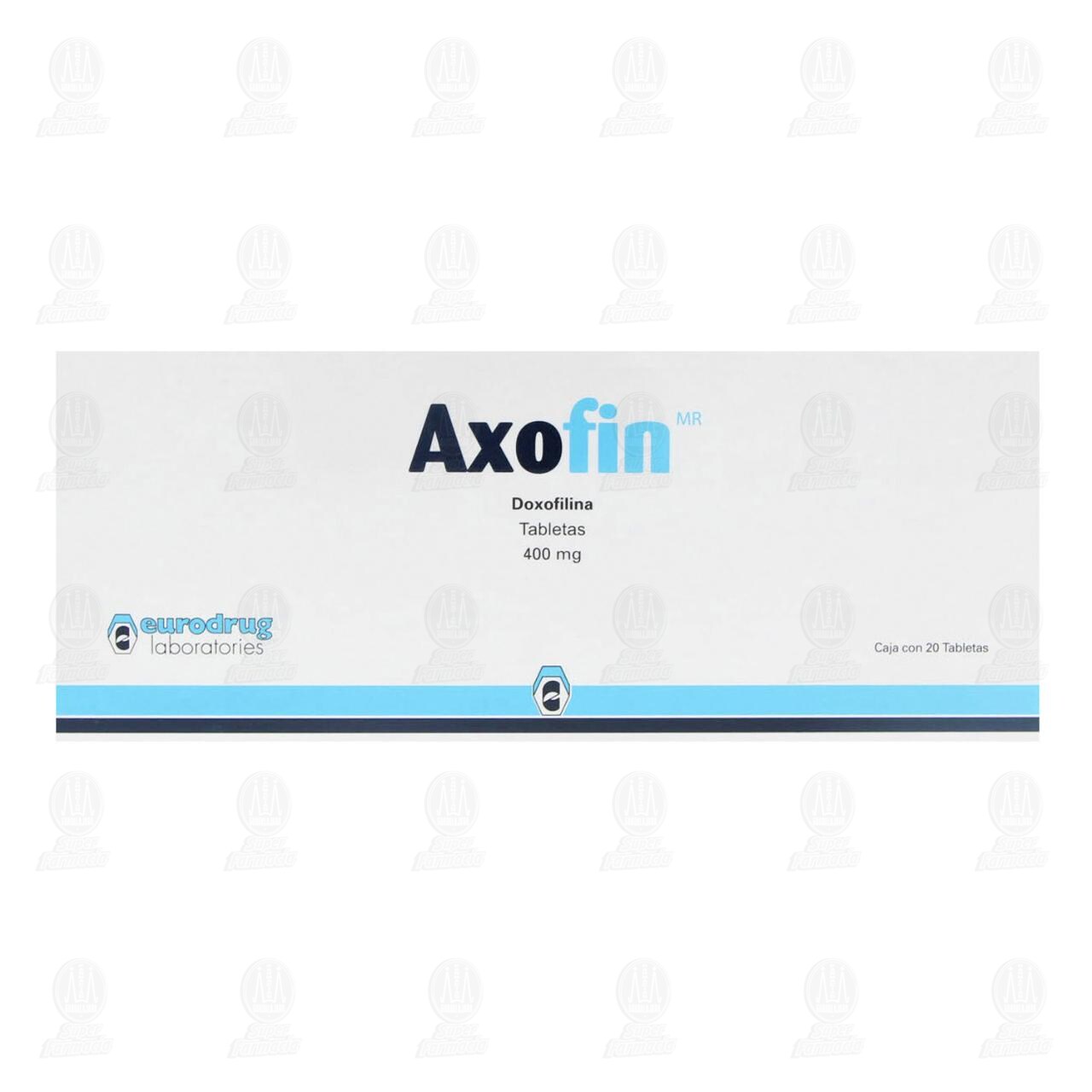 Axofin 400 mg, 20 Tabletas. image number 1