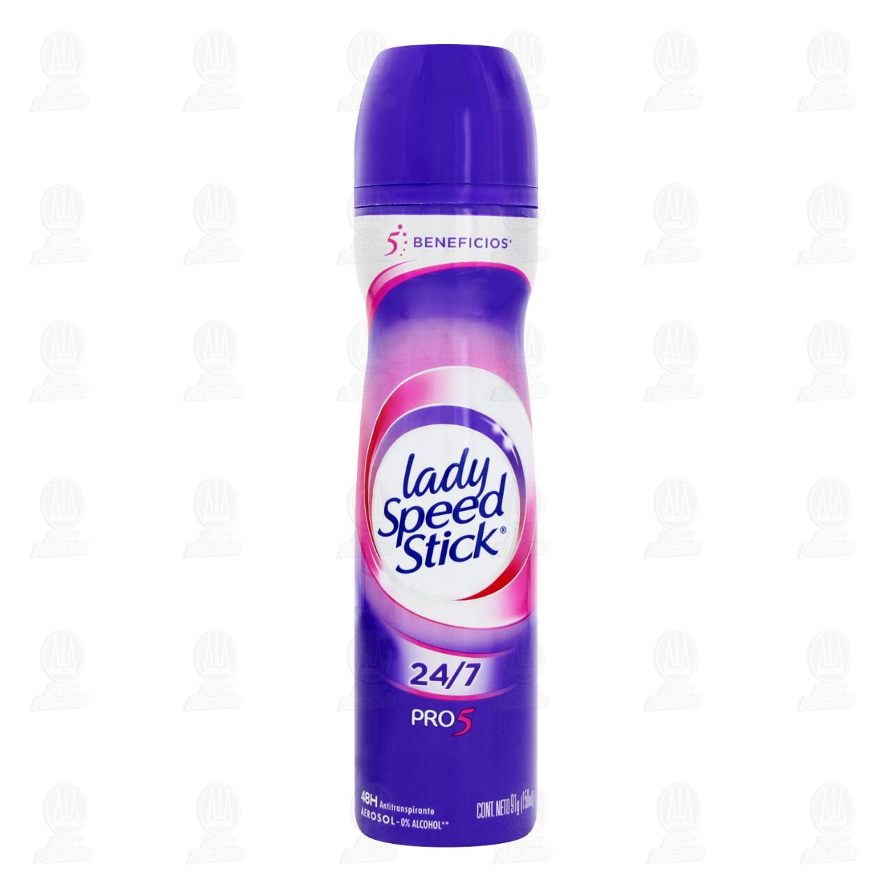 Antitranspirante Lady Speed Stick 24/7 Pro 5 en Aerosol, 91 gr. image number 1
