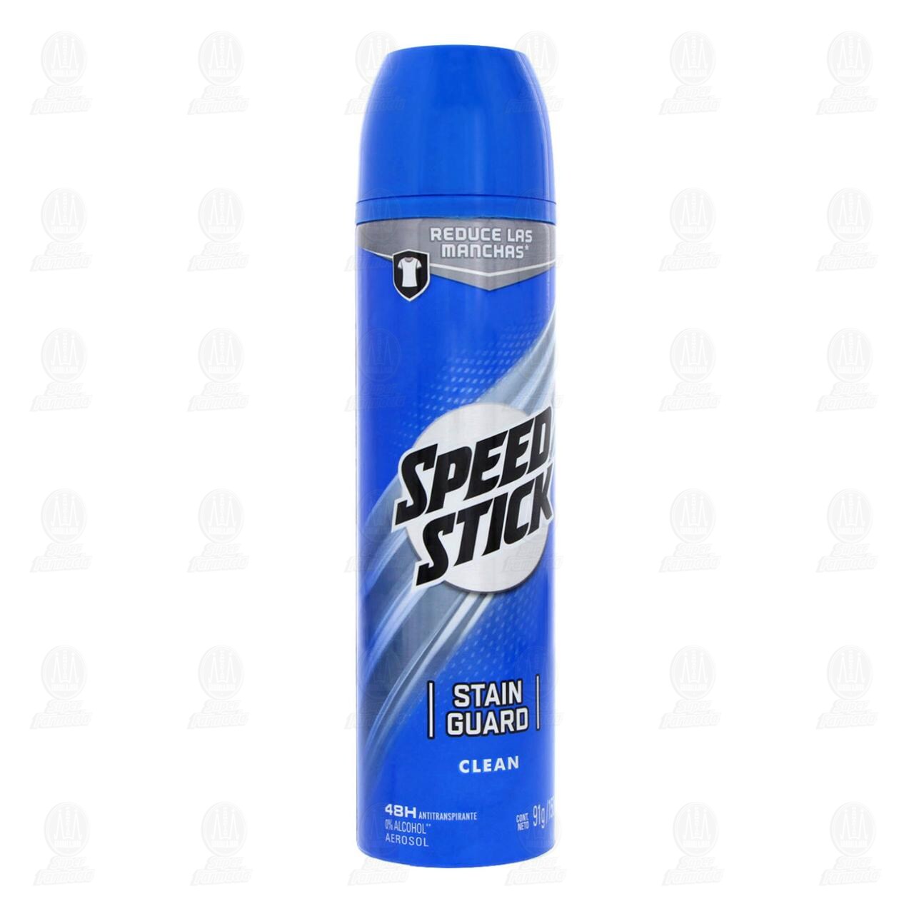 Antitranspirante Speed Stick Stainguard Clean en Aerosol, 91 gr.