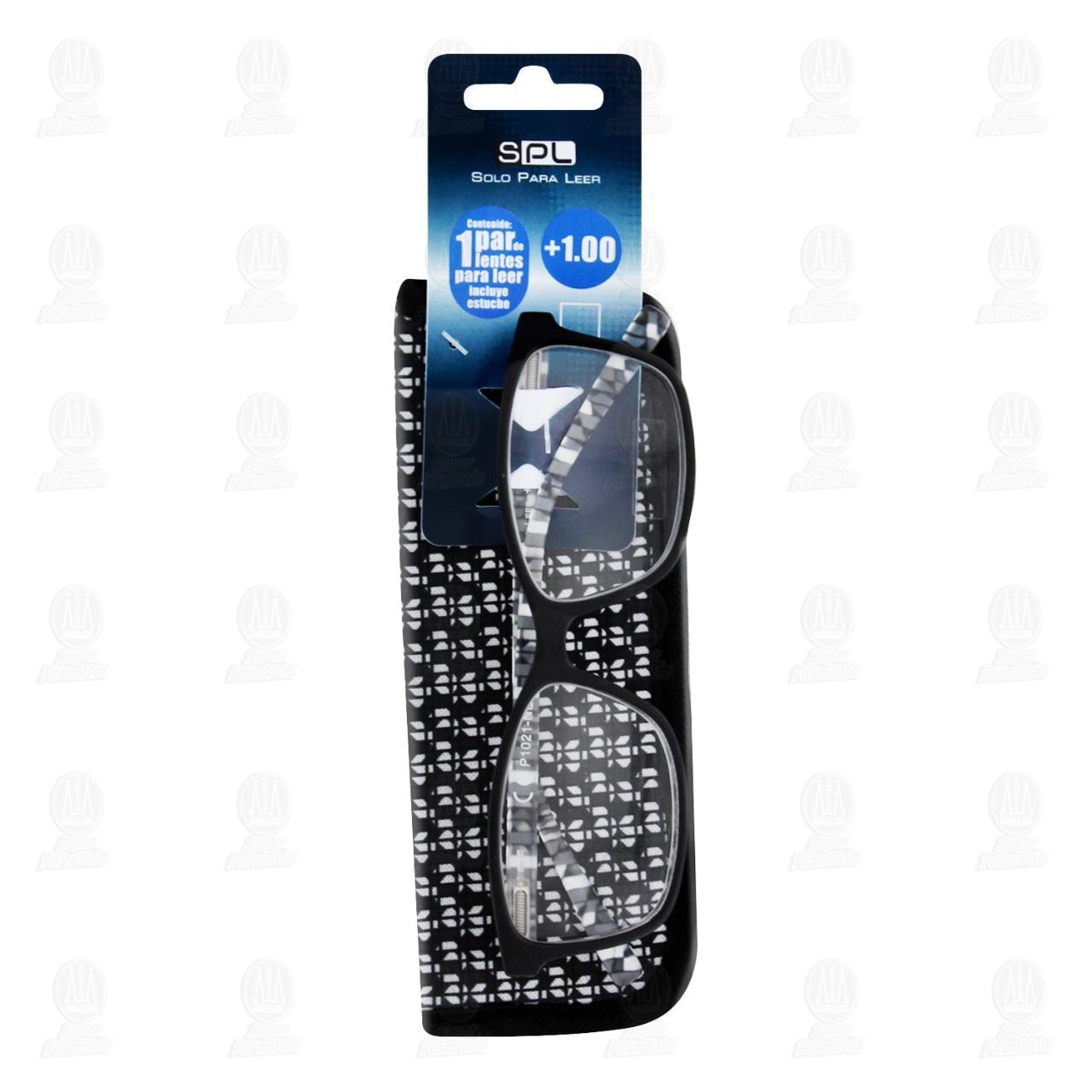 Lentes SPL para Lectura Grad. +1.00 Color Morado C/Estuche, 1 pz.