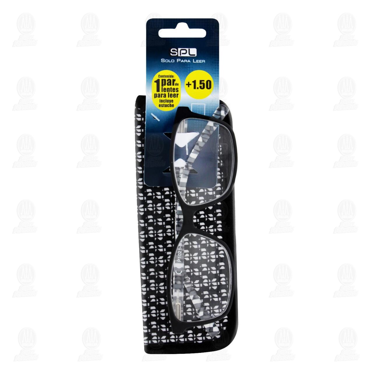 Lentes SPL para Lectura Grad. +1.50 Color Negro C/Estuche, 2 pzas. image number 0
