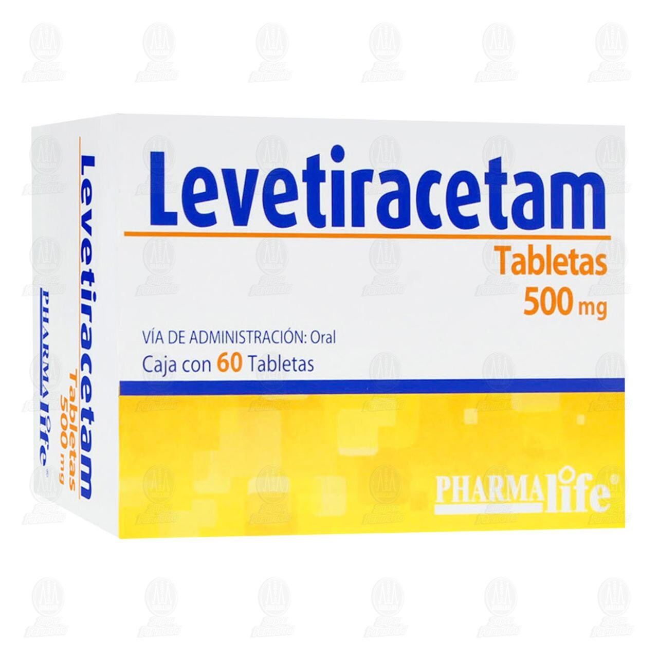 Levetiracetam 500 mg, 60 Tabletas Pharmalife.