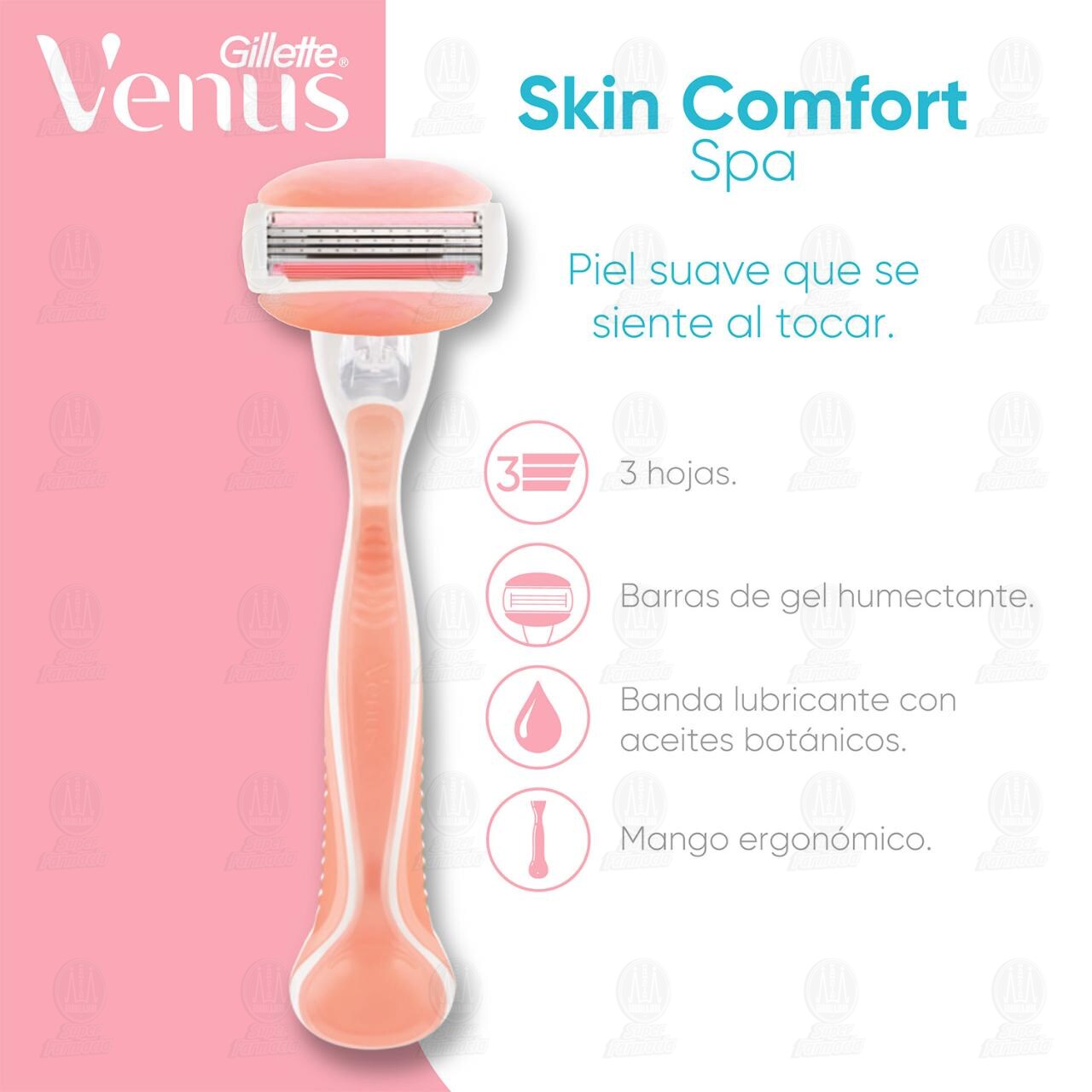 M&aacute;quina para Afeitar Gillette Venus Spa Recargable, 1 pz. image number 3