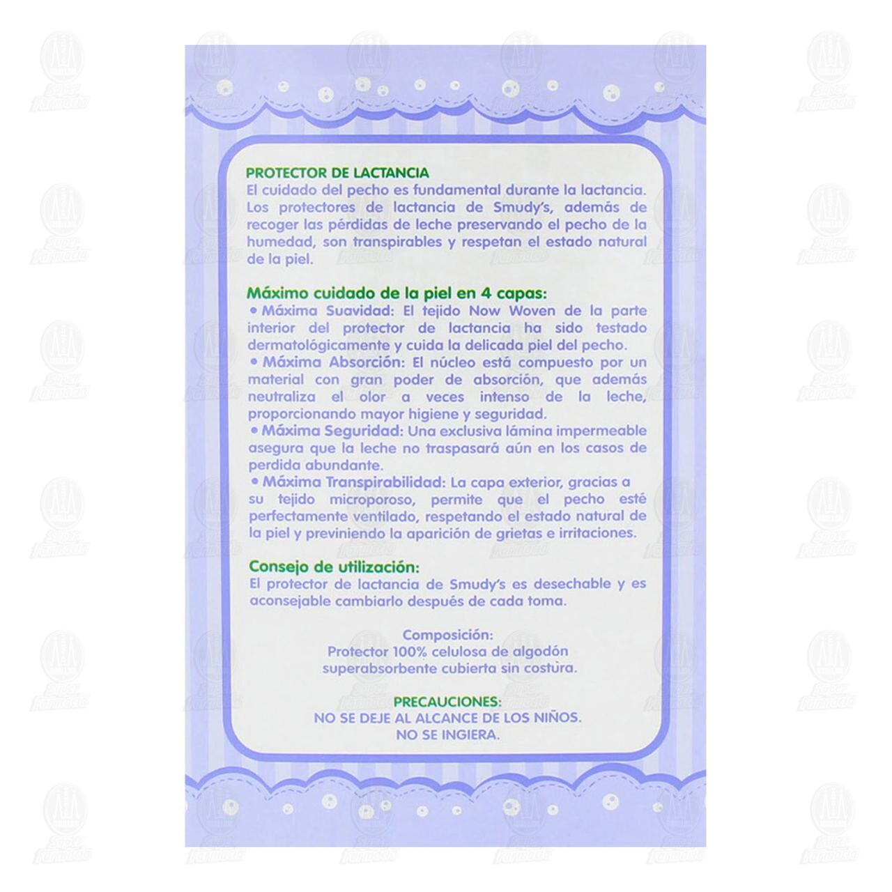 Protector de Lactancia Smudy's Desechables Máxima Absorción, 24 pzas. image number 2