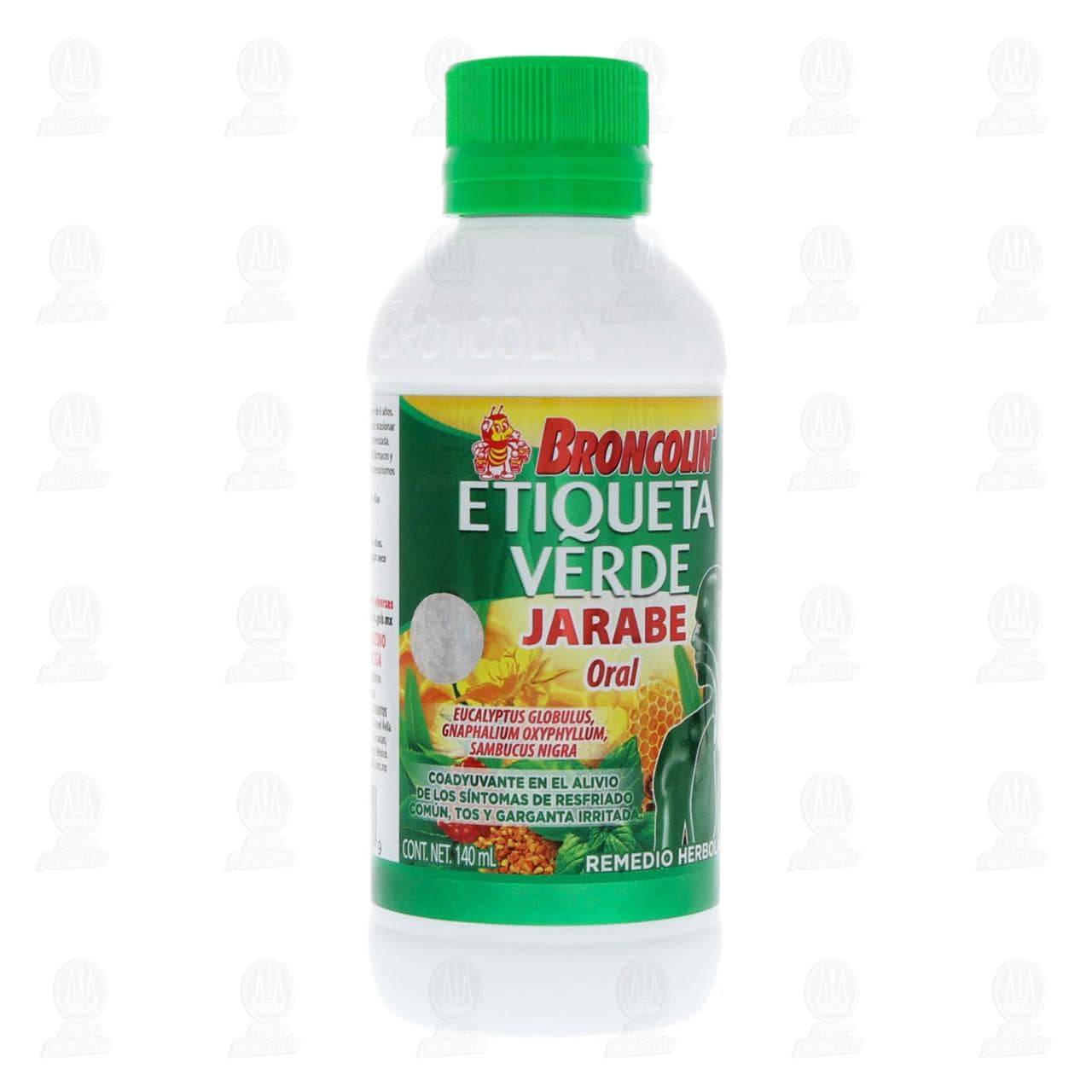 Broncolin Etiqueta Verde Jarabe, 140 ml.