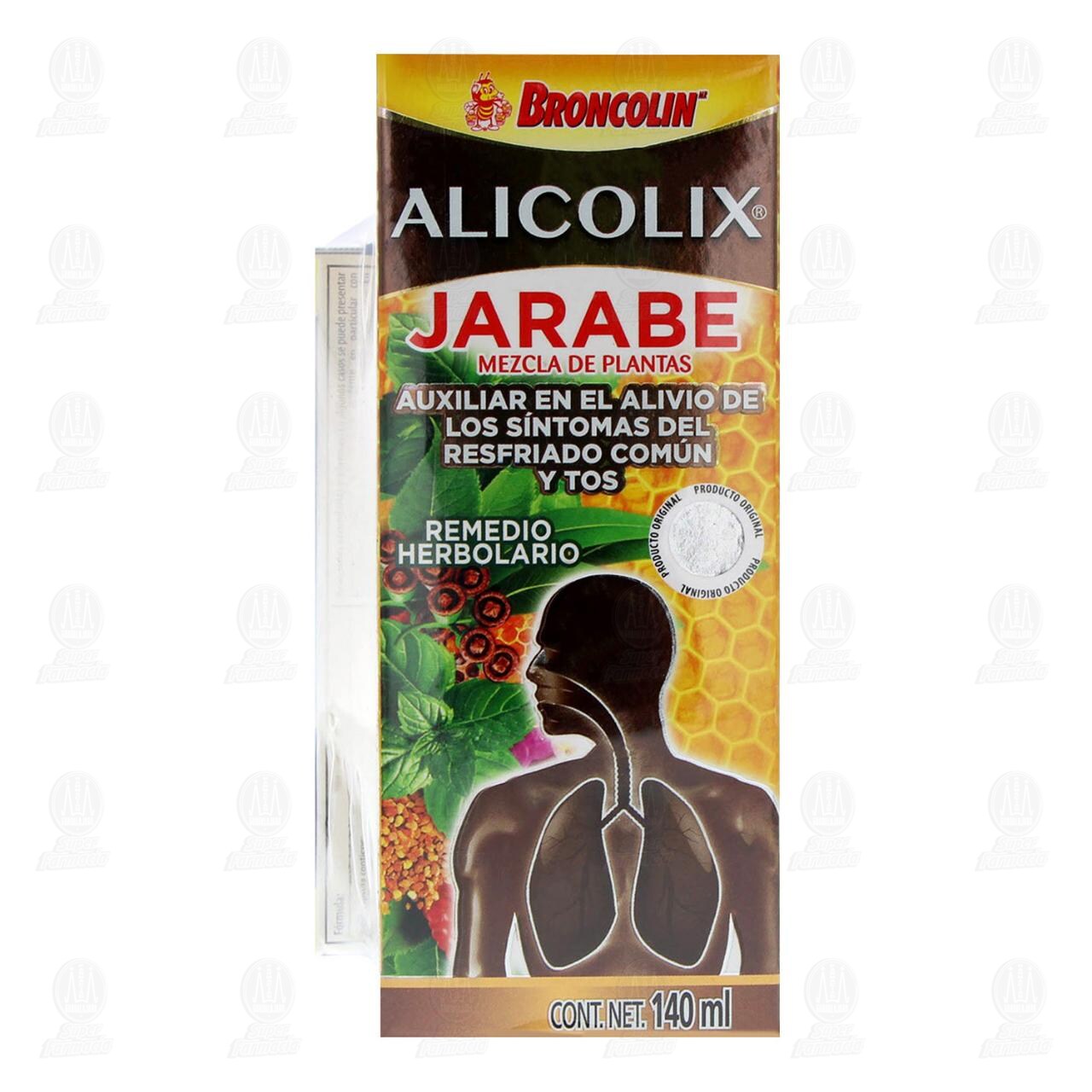 Broncolin Alicolix Jarabe, 140 ml. image number 1