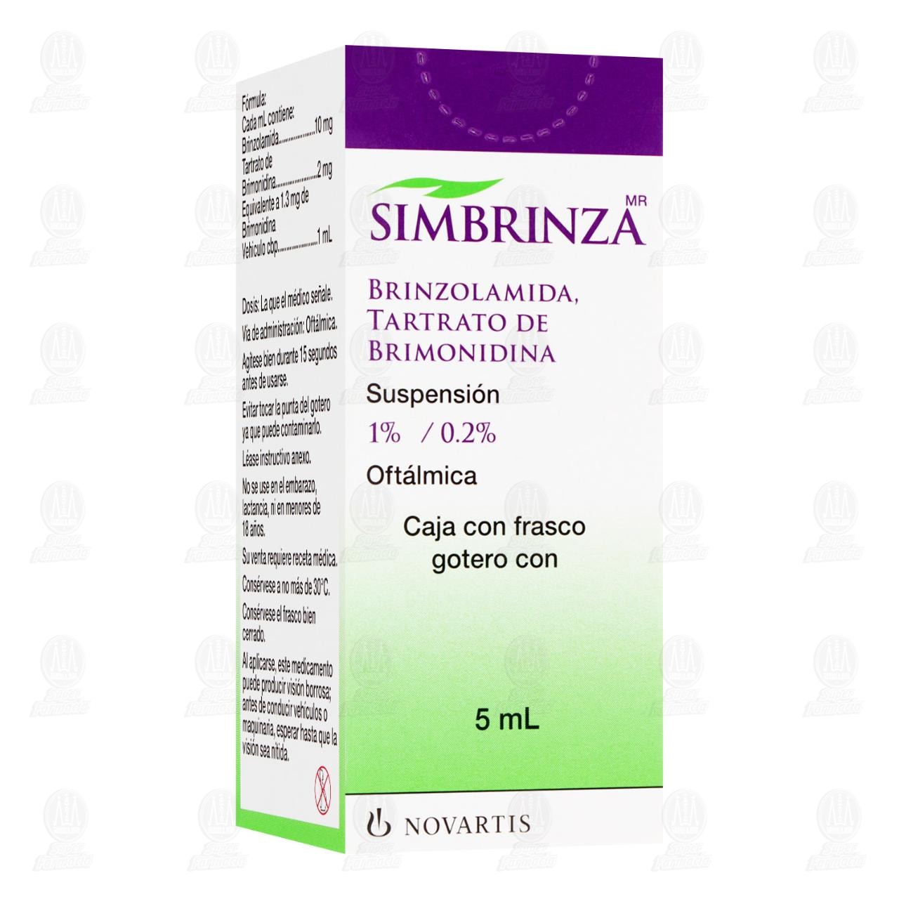Simbrinza 1%/0.2% Suspensi&oacute;n Oft&aacute;lmica, 5 ml. image number 0