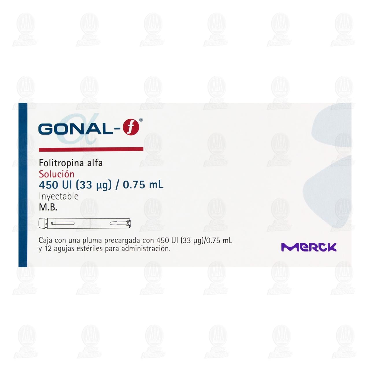 Gonal-F 450UI/0.75ml Soluci&oacute;n Inyectable, 1 Pluma Precargada. image number 1