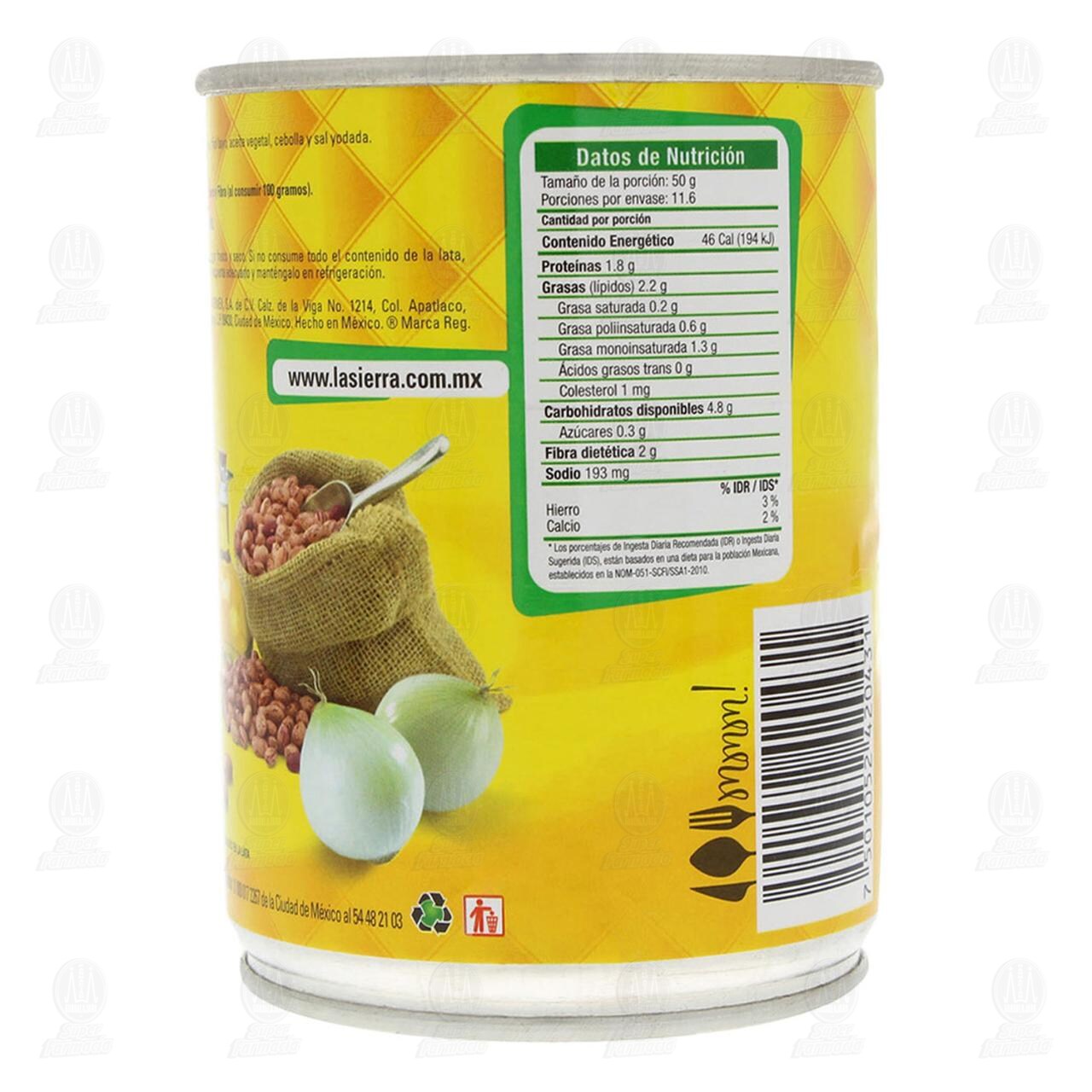 Frijoles La Sierra Bayos Refritos, 580 gr. image number 2