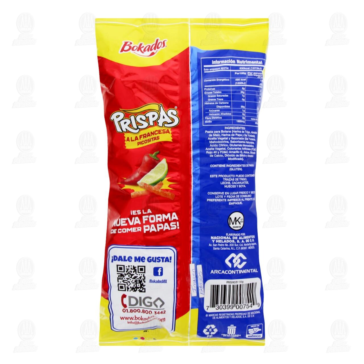 Botana Prispas a la Francesa Picositas, 130 gr. image number 1